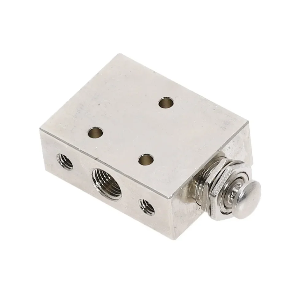Pneumatic 2 Position 5 Way Spring Return Push Button Air Valve TAC2-41P Pneumatic ON/OFF Switch Mechanical Valve