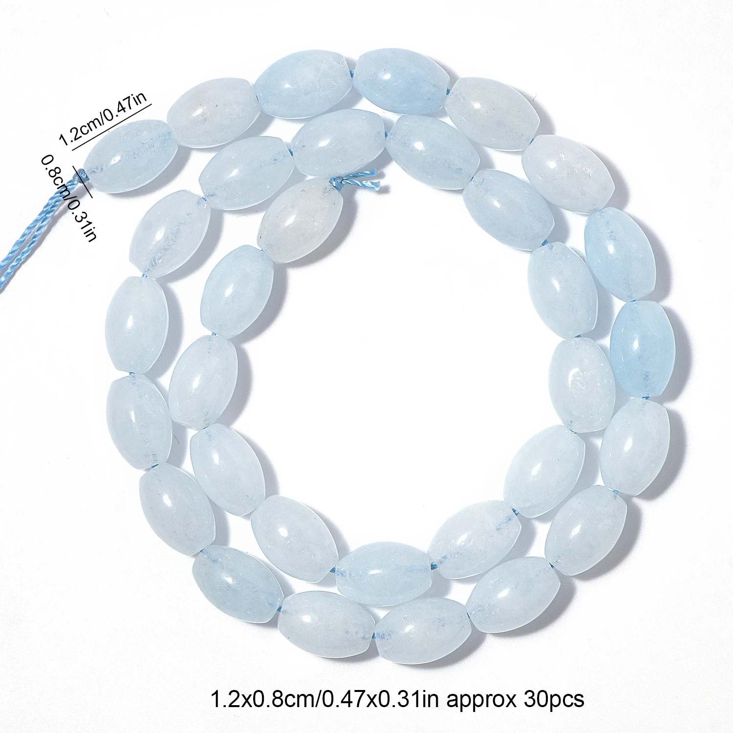 8X12Mm Ovale Vorm Jade Kralen Rijst Toermalijn Amazoniet Morganiet Steen Losse Kralen Voor Sieraden Maken Diy Bedels Armband