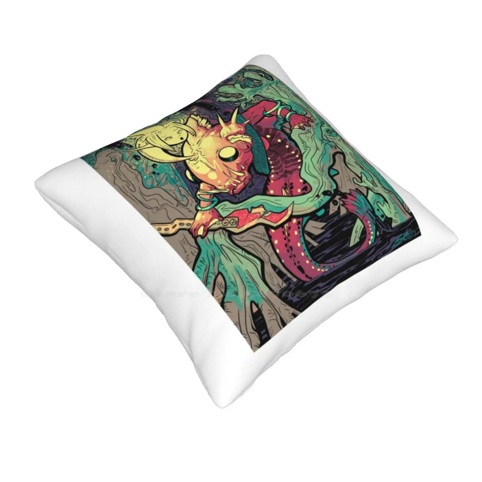 Mermaid Soft Comfortable Pillowcase Mermaid Angler Fish Deep Sea Apocalypse Oil Swamp Comic Monster Girl