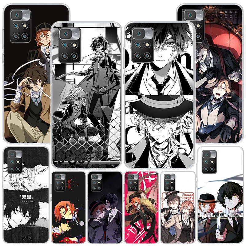 Bungo Stray Dogs Double Black Phone Case For Xiaomi Redmi 12 12C 10 10C 10A 9 9A 9C 9T 8 8A 7 7A 6 Pro 6A K70 K60 K40 K20 S2 Pri