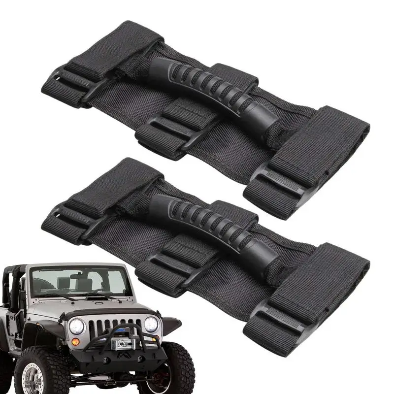 Car Roll Bar Grab Handle Car Grip Handle Set Roll Bar 2Pcs Practical And Exquisite Grip Handle Set For Car Interior Accessories