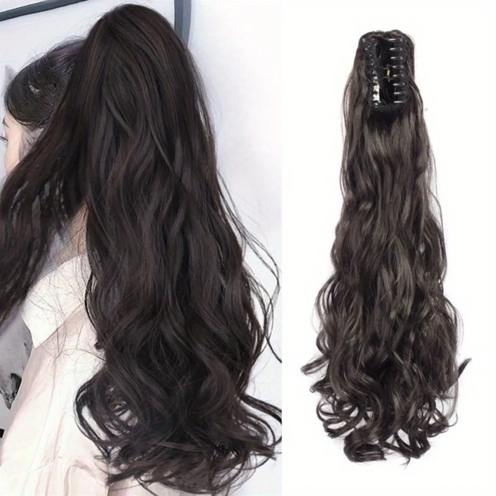 

Fashion 50cm Wig Claw Clip Curly Wavy Synthetic False Hair Clip Detachable Long Hair Ponytail Hairpin Hair Accessories
