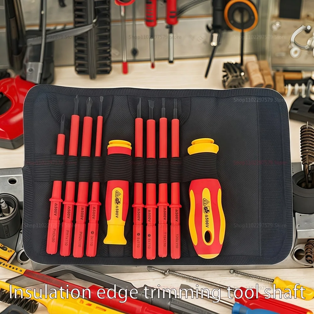 

Набор изолированных отверток со сменным лезвием VDE, 10 шт., с магнитным футляром, 500 В, инструмент для домашнего и профессионального использования электриков