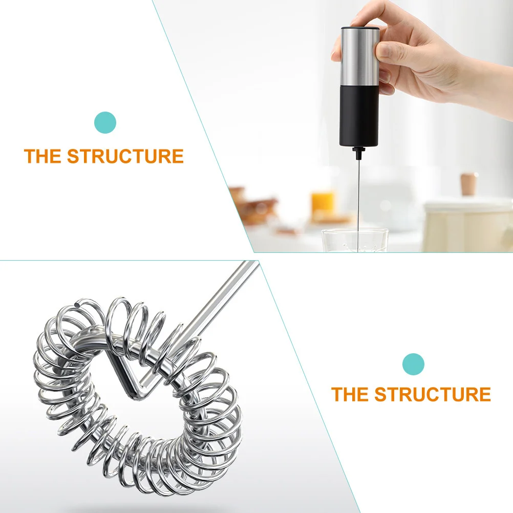 

Electric Milk Frother Handheld Mixer Stainless Steel Whisk For Coffee Cappuccino Foam Multi-Function Frother Kitchen Bar