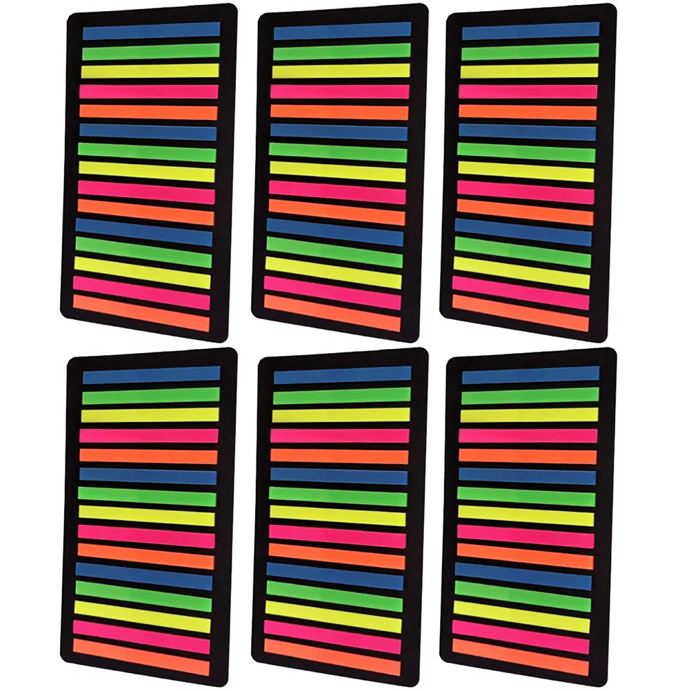 

Index Stickers Reading Strips Fluorescent Transparent Page Markers Highlighters School Office Supplies Portable Notes