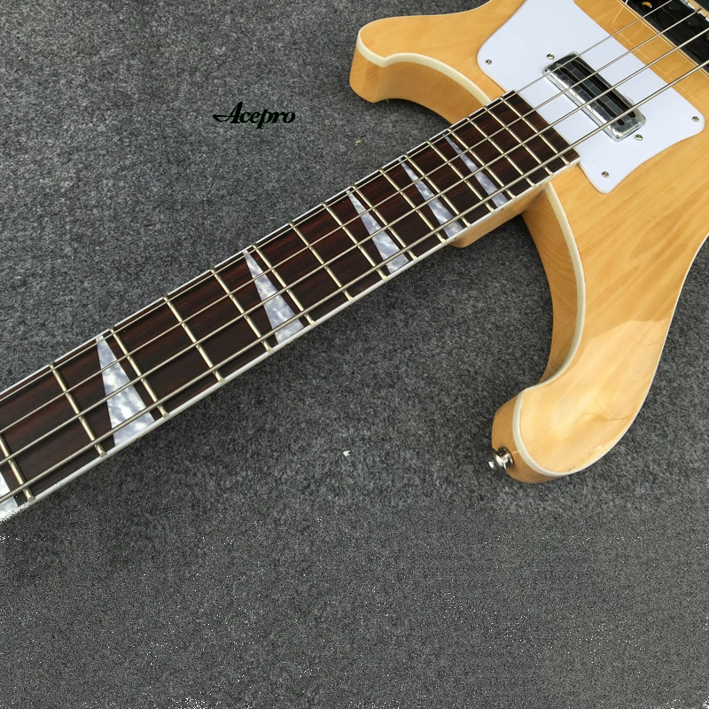 4003 Natural Color Electric Bass Guitar, Upgrade Adjustable Bridge Available, Rosewood Fretboard 4 String Bass Guitarra