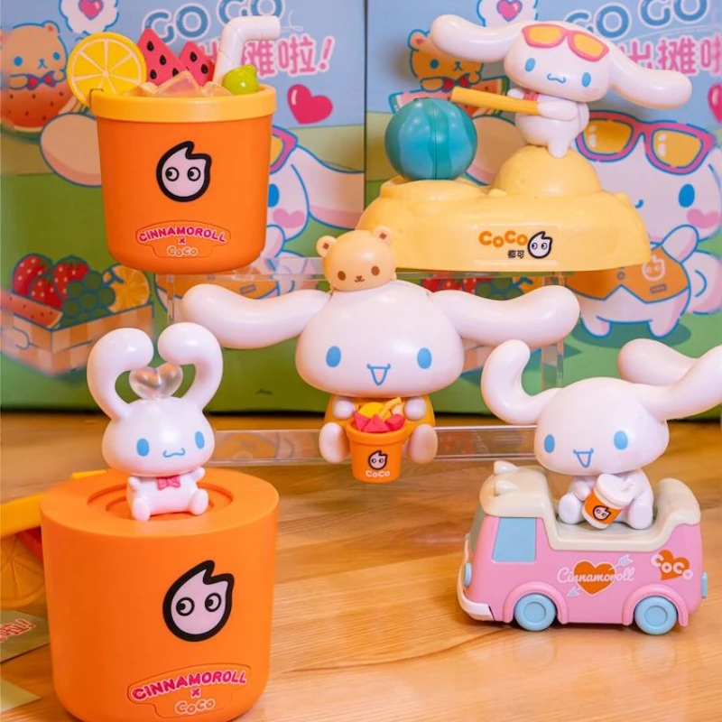 Coco Cinnamoroll Co Branded Toy Can All Be Made with The Little Bear Love Brand Featuring Watermelon Car Seals and Milk Tea Cups