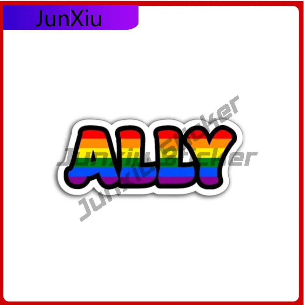

Gay Pride Ally Rainbow Decal Lgbtq Support Car Sticker Laptop Rv Camper Windows Scratch-proof Exterior Decals Adventure Motorcyc