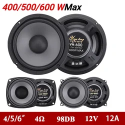 Altoparlanti per auto da 4/5/6 pollici 600W Porta del veicolo a 2 vie Audio Musica Subwoofer stereo Gamma completa di frequenza Altoparlanti automobilistici 1PCS