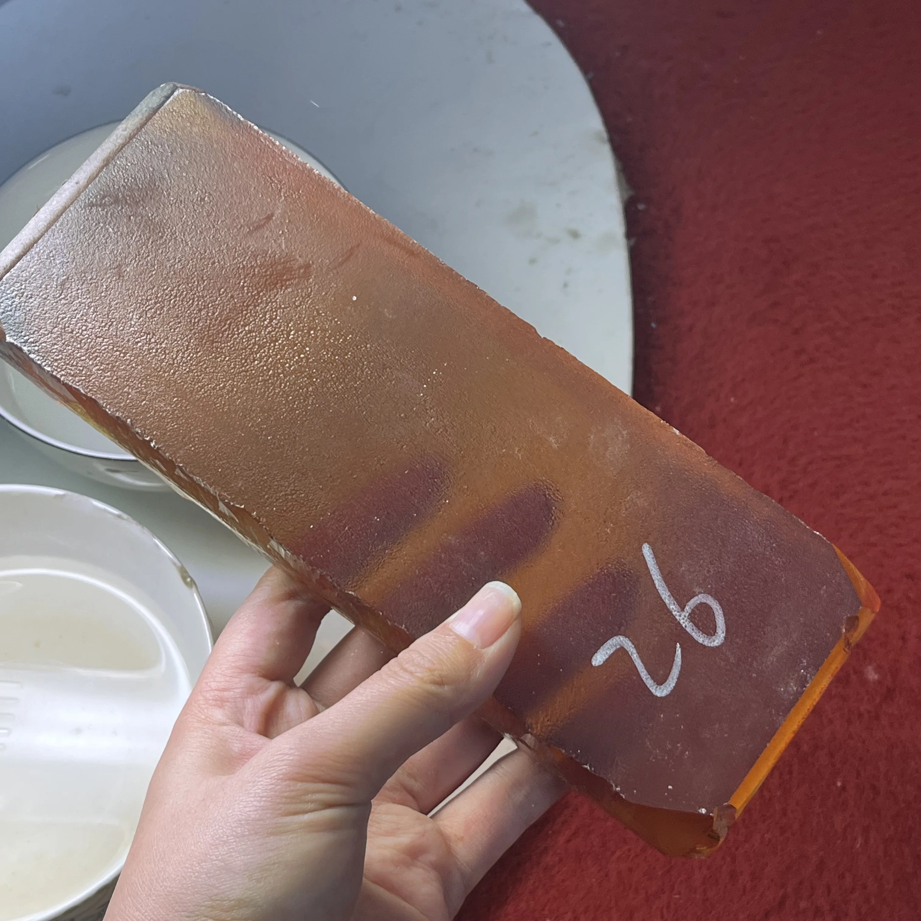 

1/PC Uncut 26# Yellow Color Hydrothermal Quartz Synthetic Voltage Crystal Gems Rough