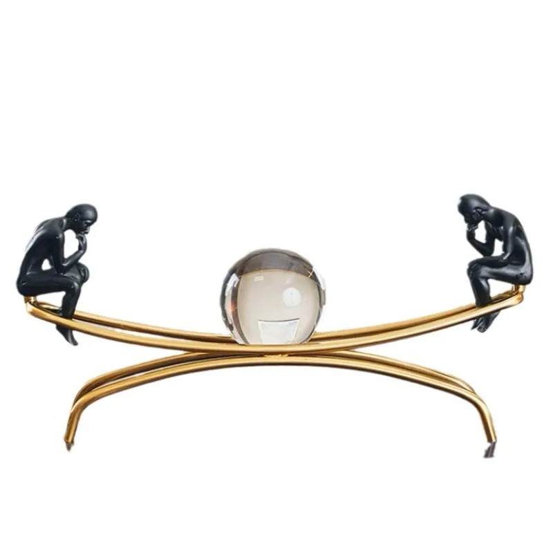 Minimalism Emphasizes Thoughtful Accessories, Living Room Wine Cabinets, Metal Crystal Ball Home Furnishings, and Soft Furniture