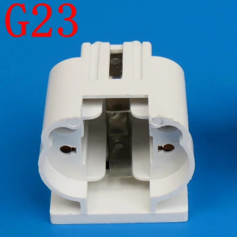 10pcs/lot G23 lamp holder / H Tube 11W energy-saving LED horizontal Plug Lamp Socket G23 two needle Plug Light BASE