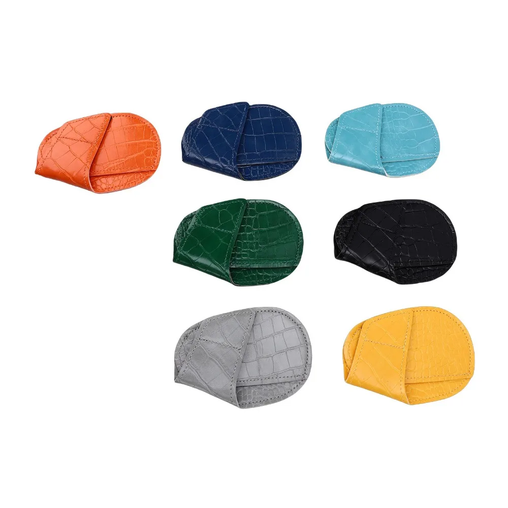 5pcs/7pcs Non-Slip Golf Iron Covers Stitched Edges Open Ended Iron Head Covers Multi Color PU Leather Golf Club Head Covers