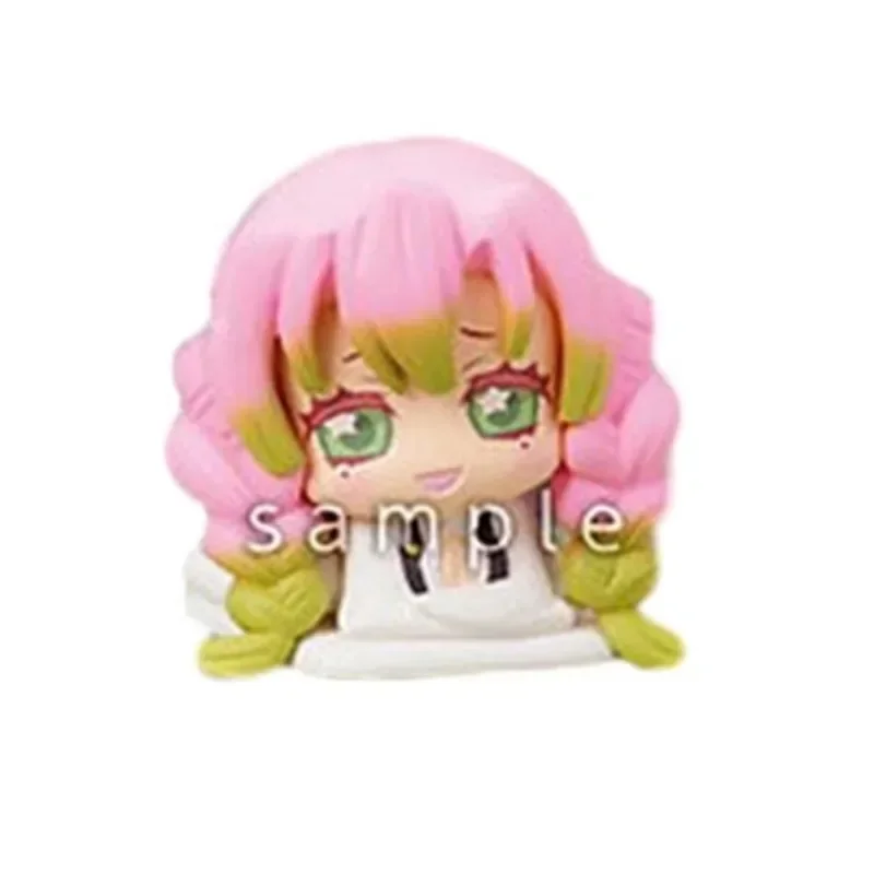 Anime Demon Slayer Gashapon Kamado Nezuko Iguro Obanai Kanroji Mitsuri Christmas Gifts Genuine Action Figure Model Toys