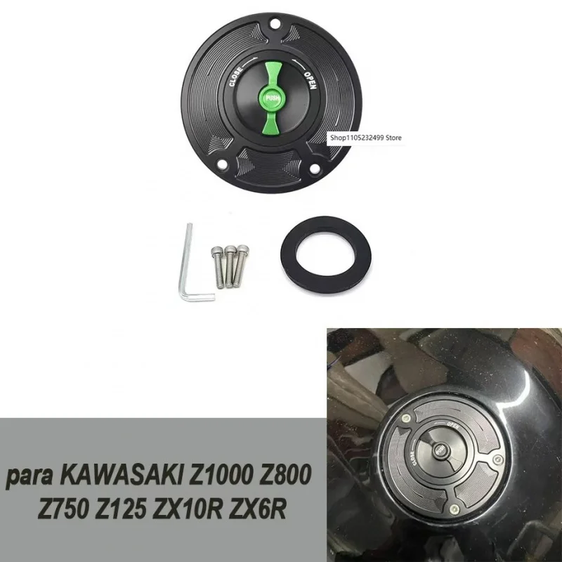 

НОВИНКА для KAWASAKI Z1000 Z800 Z750 Z125 ZX10R ZX6R NINJA1000 NINJA 650R ER6N ER6F NINJA VERSYS 1000 Крышка топливного бака с ЧПУ