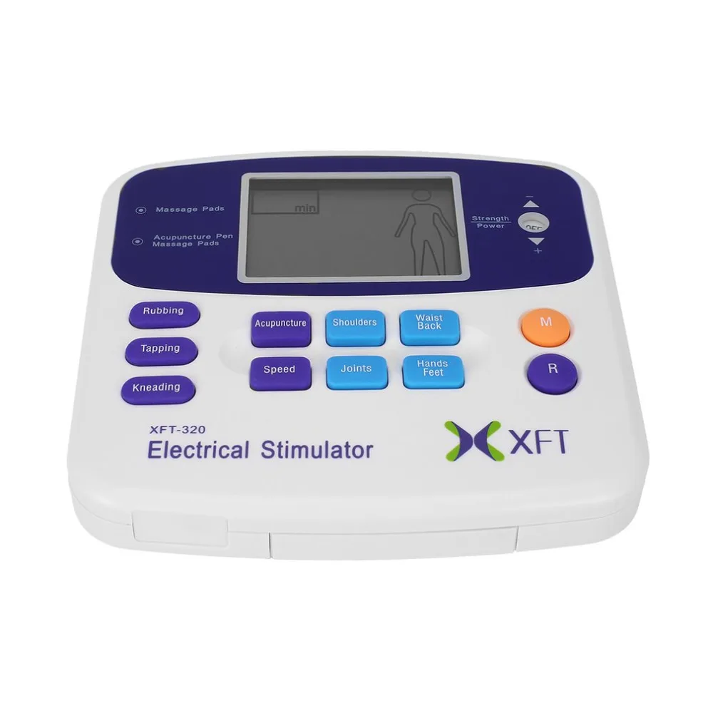 XFT-320 Health Care Body Foot Massager Dual Tens Machine Digital Electrical Therapy Acupuncture Massageador Stimulator Device