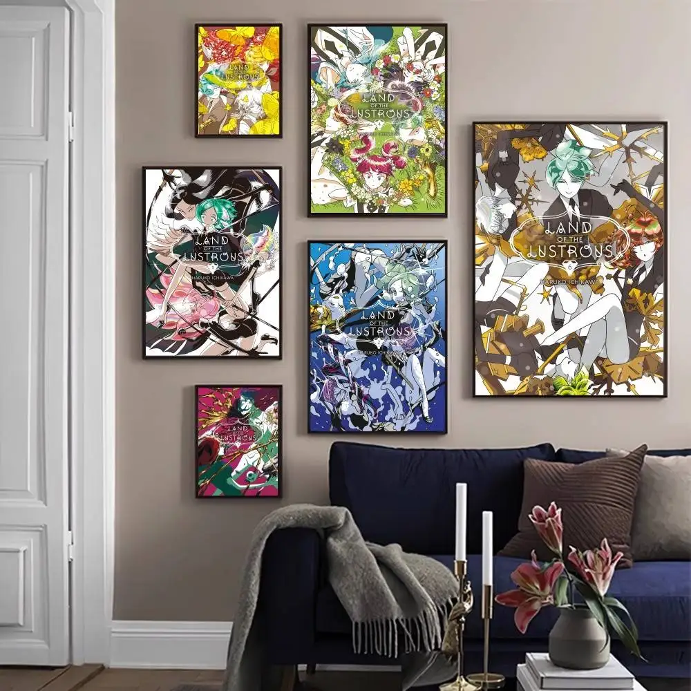Land of the Lustrous Anime Posters Sticky Fancy Wall Sticker for Living Room Bar Decoration Room Wall Decor