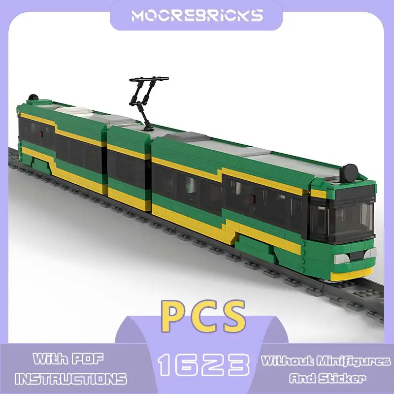 Rail Cars Tatra RT6 Technology Bricks Model City Famous Tram Building Blocks Educational Toys Kit Children\'s Birthday Gift