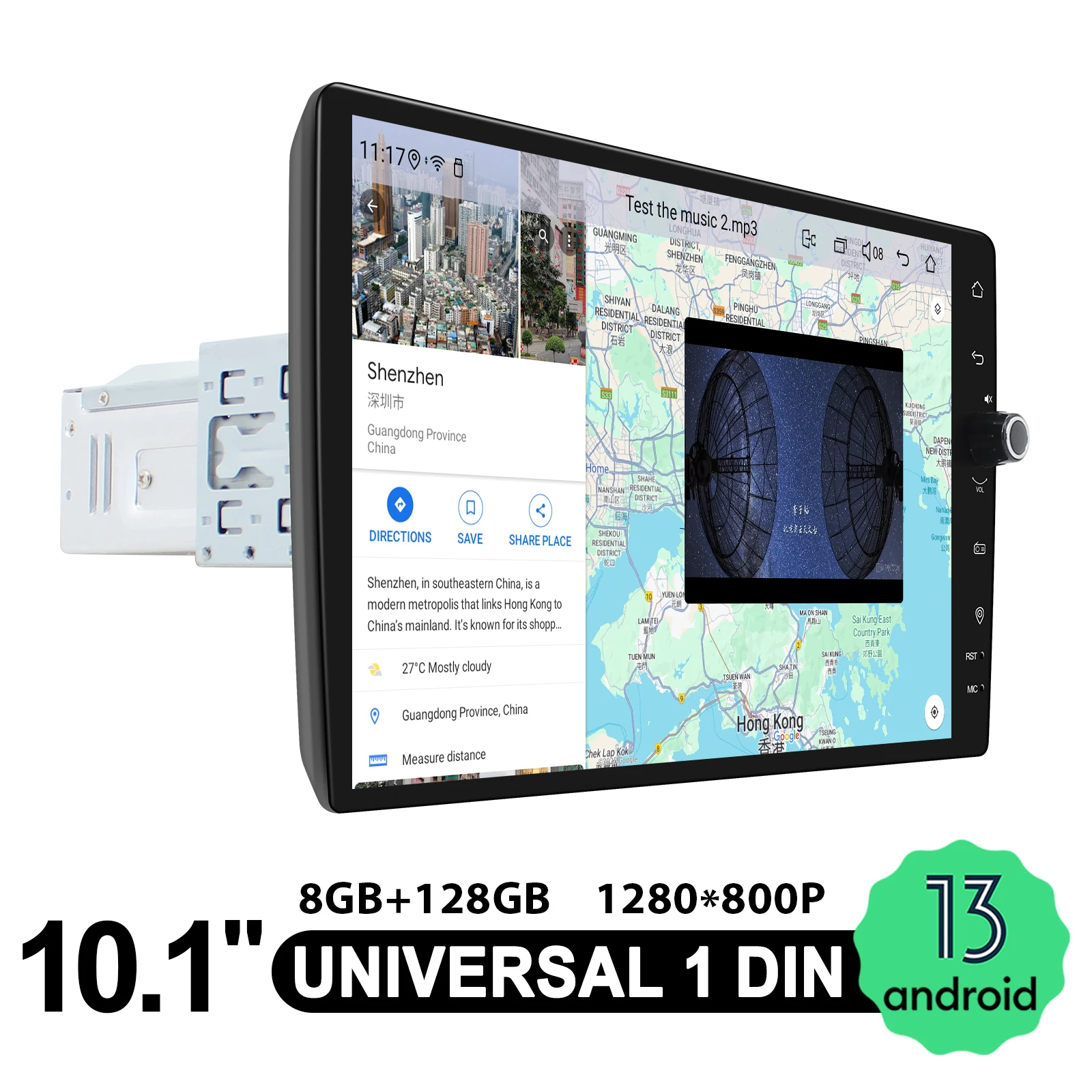 JOYING 10.1 بوصة راديو السيارة ستيريو واحد Din نظام تحديد المواقع والملاحة رئيس وحدة بلوتوث FM/AM/RDS HDMI التمهيد السريع للمركبات اليد اليمنى #5