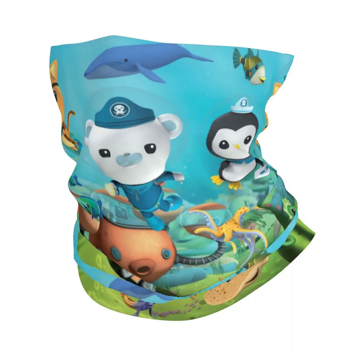 

Custom The Octonauts Adventure Bandana Neck Warmer Men Women Winter Hiking Ski Scarf Gaiter Face Cover