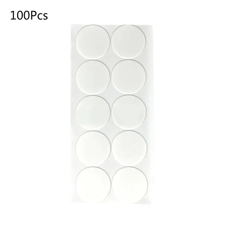 100 قطعة من ملصقات نقطة لاصقة مزدوجة الجانب ملصق معجون مبتذل معجون لاصق شفاف Y9RF
