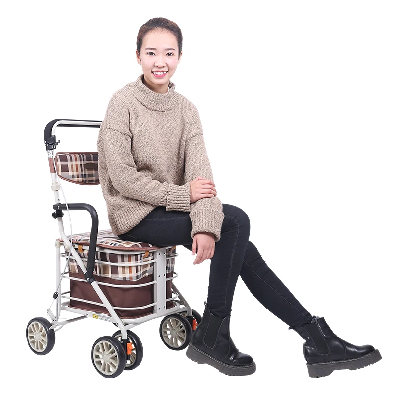 

The elderly trolley can be used for walking, and the light folding elderly trolley can be used.