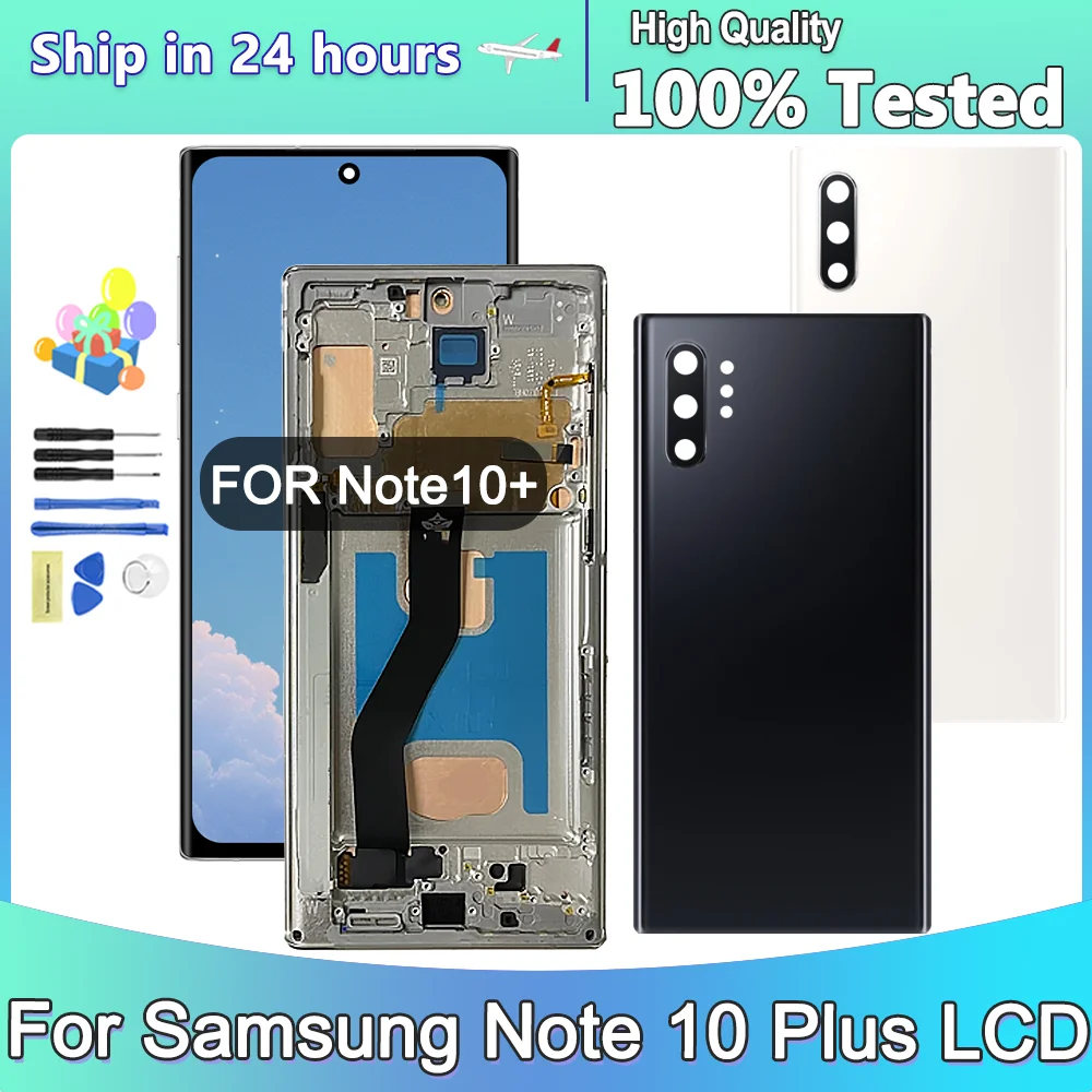 

TFT Tested LCD Screen For Samsung Galaxy Note 10 Plus N975F N975F/DS Lcd Display Digital Touch Screen with Frame Replacement