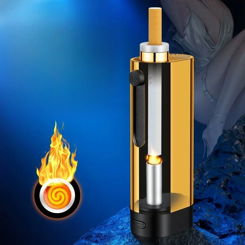 Cenicero portátil para coche, encendedor de tungsteno, bolsillo antihundimiento, cubierta para cigarrillos portátil, Cenicero para coche sin humo, herramienta para fumar cigarros de interior