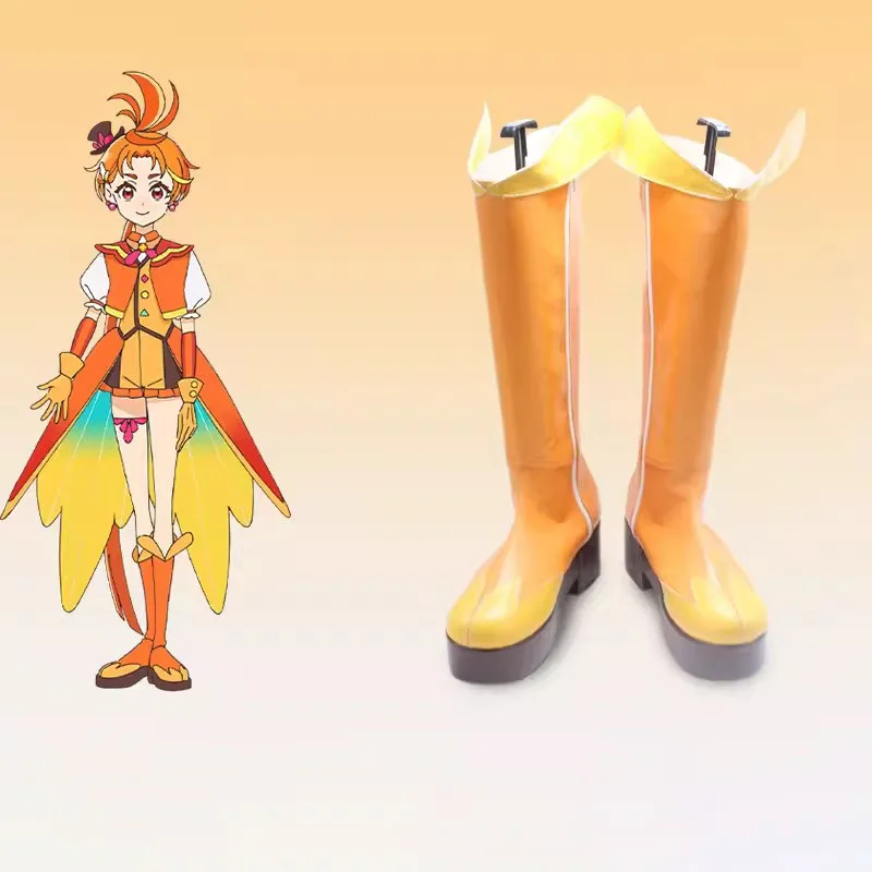 

Pretty Cure Precure Hirogaru Sky Cure Wing Cosplay Shoes Long Boots Hanging sky Cosplay Costume Prop Shoes for Halloween Party