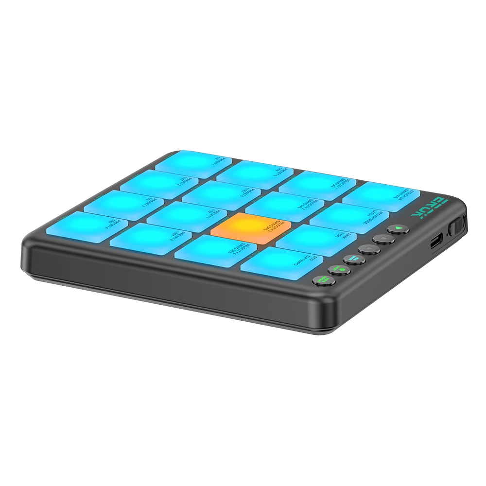 EROK PocketBeats MIDI Controller 16 RGB Pads Bluetooth Wireless Recharge Portable Beat Pad for DJ Beat Making & Music Production view 4