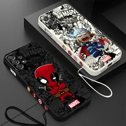 Marvel Thor Deadpool Case for Samsung Galaxy A12 A25 A24 A34 A11 A13 A32 A22 A23 A42 A21s A54 A53 A72 A52 A33 Silicone Cover