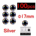 Plata 100 piezas 17mm
