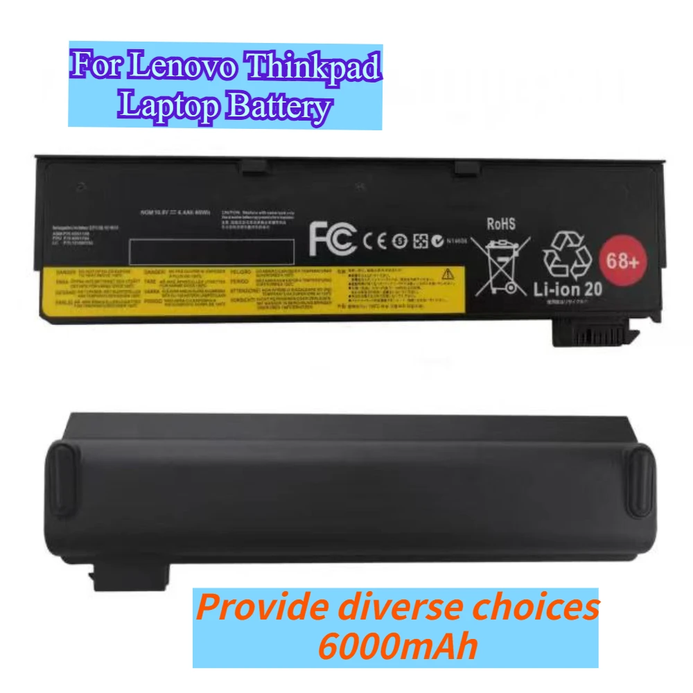 New Laptop Battery for Lenovo Thinkpad X240 X250 X260 X270 T450 T470P T450S T440S K2450 W550S P50S 45N1136 45N1738 compatibility