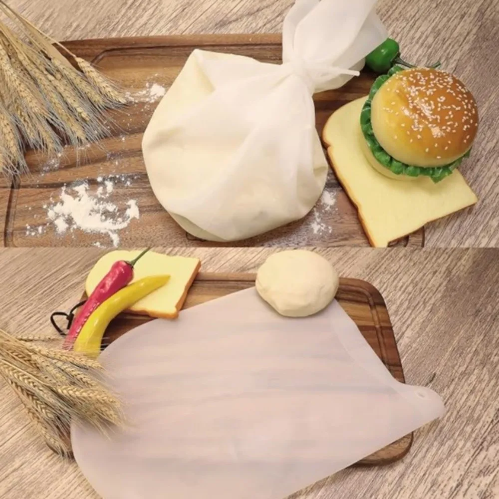Premium Food Grade Silicone Dough Kneading Bag Non-Stick Interior Pastry Mixing Bag Dough Proofing Bag For Food Storage