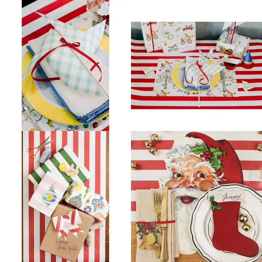 

American-Made Red Striped Table Runner for Patriotic or Wedding Events