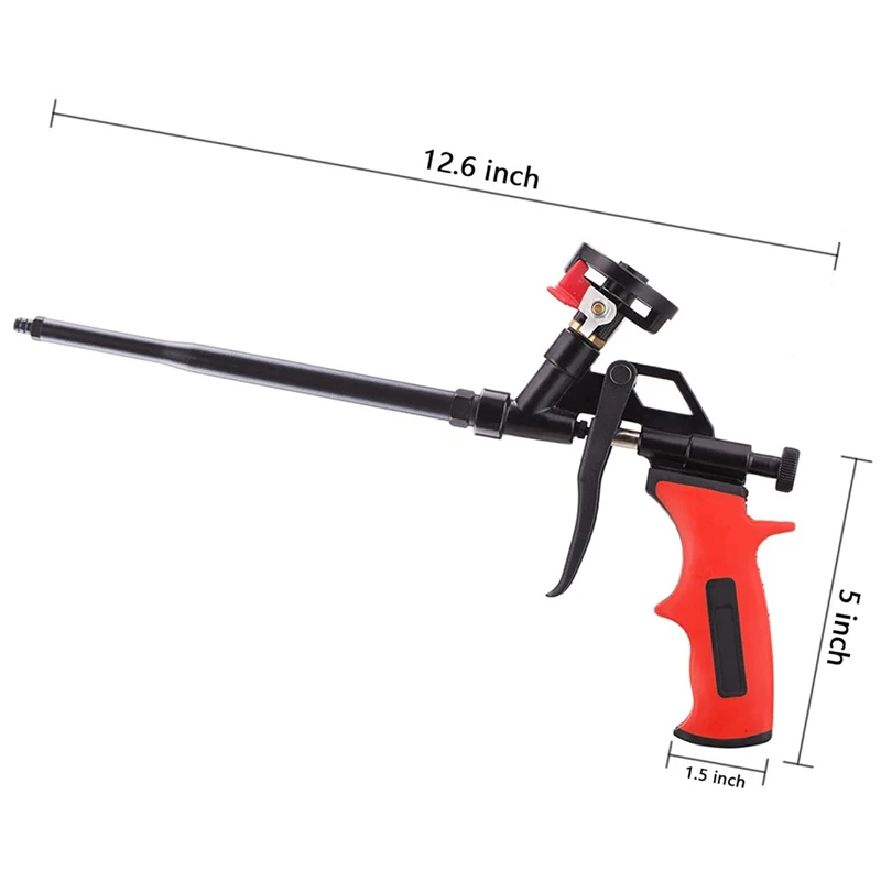 Imagem -02 - Espuma Expansão Spray Gun Espuma Foaming Jet Pistola de Cola Metal Poliuretano Gatilho Pulverizador Bomba Selante Caulking Tool For House Renovation