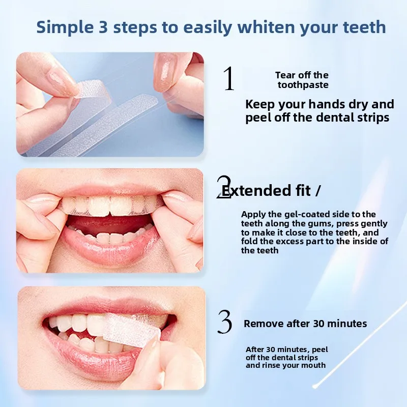 Teeth Whitening patches - Say goodbye to yellow teeth and stains - Teeth Whitening Set 14 pcs, Bright and White No Residue