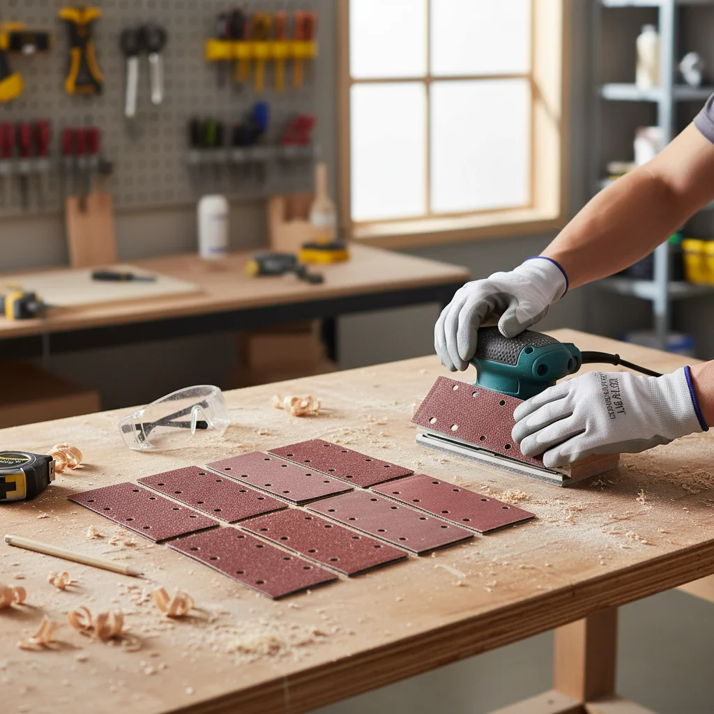 80 قطعة 8 حفرة مستطيلة توافدوا الصنفرة الخلفي ورقة الصوف ل ساندر 93x185 مللي متر الصنفرة ل ماوس ساندر متعدد ساندر