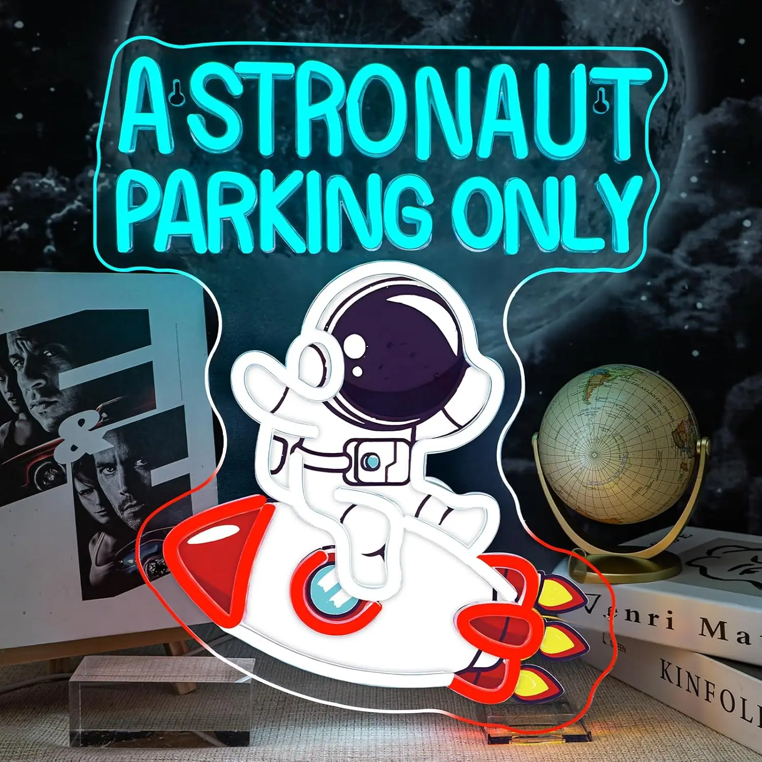 

Astronauts Neon Sign USB Dimmable LED Light for Home Bar Gaming Room Bedroom Decoration neon personnalisé Gift Night Light