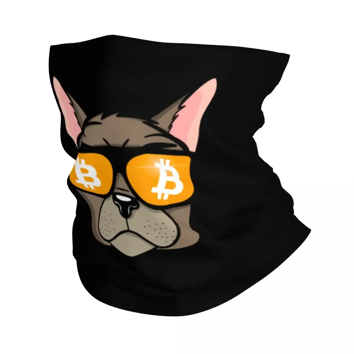 Bitcoin Dog Crypto Cryptocurrency Bandana Neck Cover Printed Satoshi Nakamoto Balaclavas Magic Scarf Multi-use Cycling Hiking