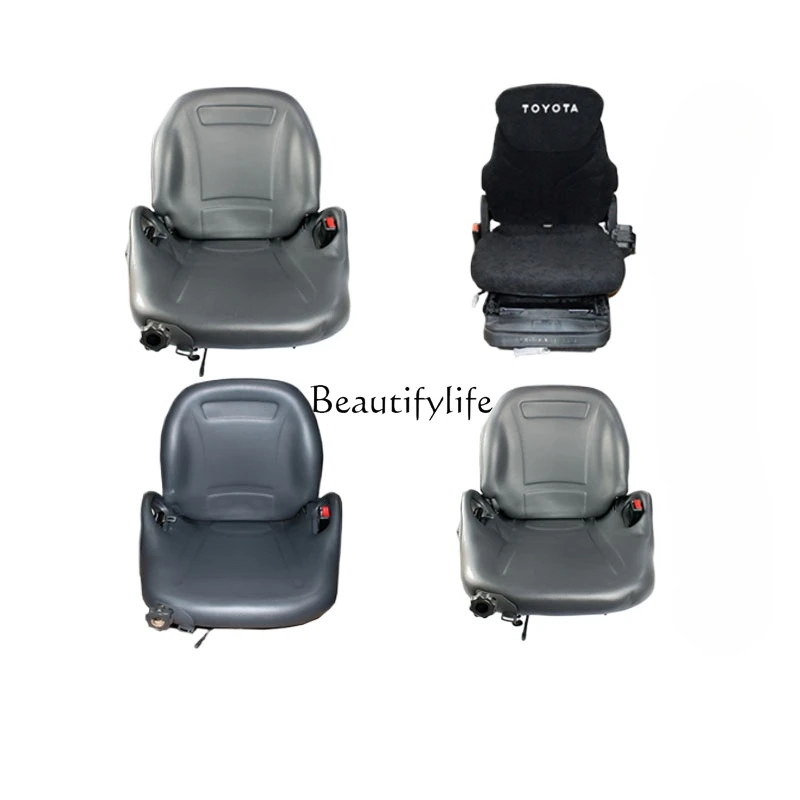 Forklift Seat Forklift Accessories Adjustable Cushion Stool Chair with Backrest