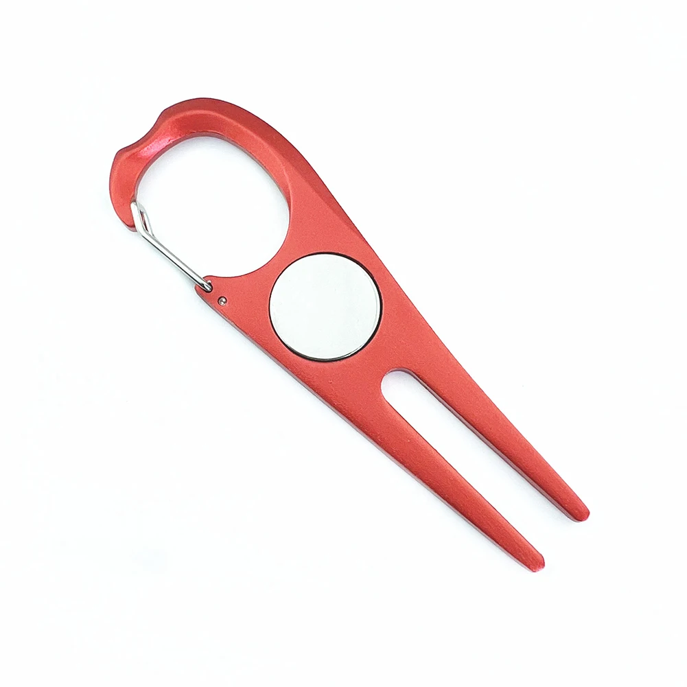 Pitchfork Putting Green Fork Training Golf Divot Pitch Repair Tool (Red)