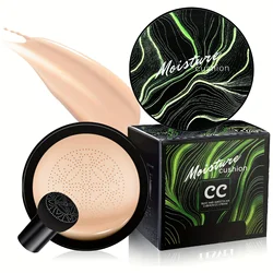 Cojín de aire con cabeza de hongo, base CC Cream, corrector hidratante, Control de aceite impermeable, maquillaje desnudo de larga duración con maquillaje