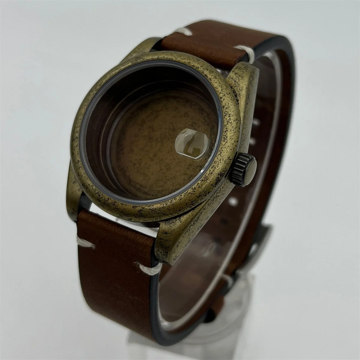 

BLIGER 39MM bronze case fits PT5000 NH35A NH36 ETA2824 2836 Movement circular bezel Sapphire glass waterproof 100m spiral crown