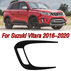 Cubierta de luz antiniebla delantera para Suzuki Vitara 2016-2020, embellecedor de marco de lámpara de circulación diurna, accesorios adhesivos decorativos ABS