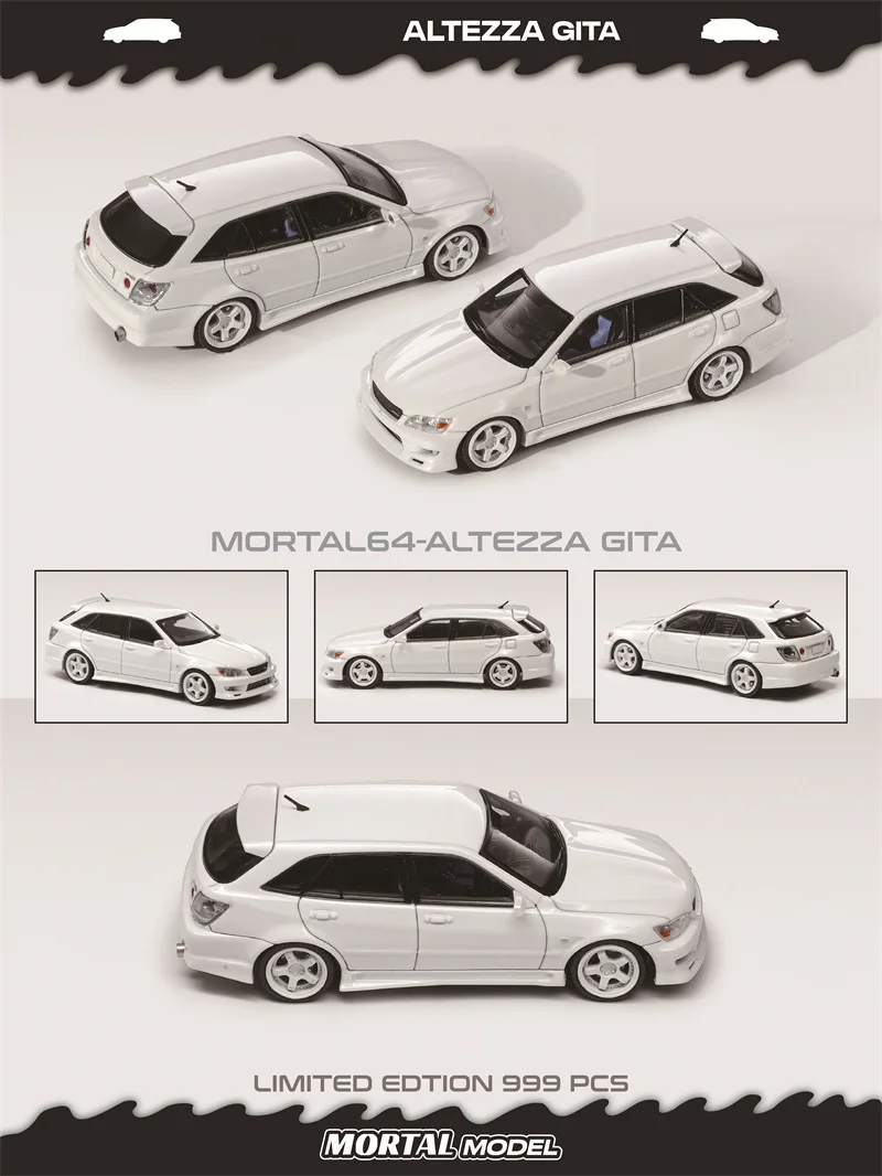 Mortal 1:64 ALTEZZA GITA ELIXIR Diecast Collector's Vehicle Model Car