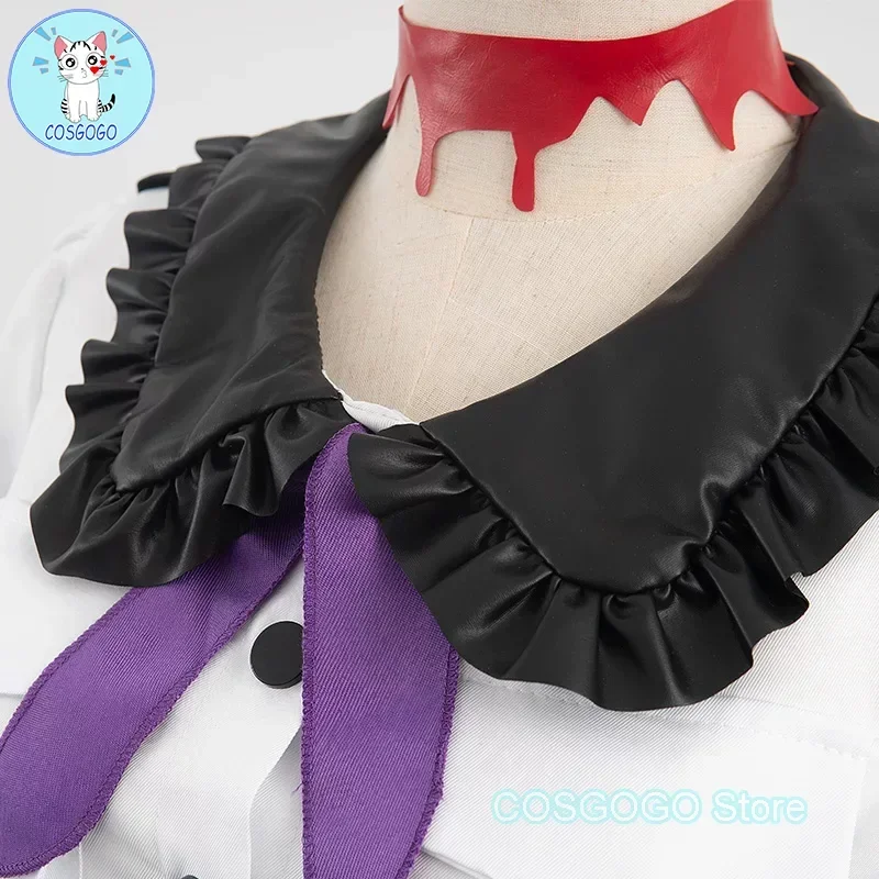 COSGOGO media panty anarquía vaca chica Cosplay disfraz Anime Panty y medias con liguero Cosplay fiesta uniformes de Halloween