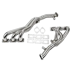 Silver 201 Stainless Steel Performance Exhaust Manifold Header For BMW E46 325i