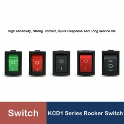1/5Pcs KCD1 Series Boat Car Rocker Switch 2/3/4/6 Pin 2/3 Position Power Switches 6A/250V 10A/125V AC 15mm x 21mm