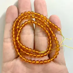 Natural Amber Seed Beads Natural Gemstone DIY Loose Bead For Jewelry Making Strands 15